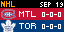 NHL Scores app preview