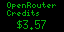 OpenRouter Creds app preview